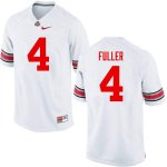 NCAA Ohio State Buckeyes Men's #4 Jordan Fuller White Nike Football College Jersey KOY1045SX